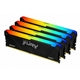 Kingston FURY Beast KF436C18BB2AK4/128 128GB (4 x 32GB) 3600MHz DDR4 DIMM RGB System Memory Kingston FURY Beast KF436C18BB2AK4/128 128GB (4 x 32GB) 3600MHz DDR4 DIMM RGB System Memory